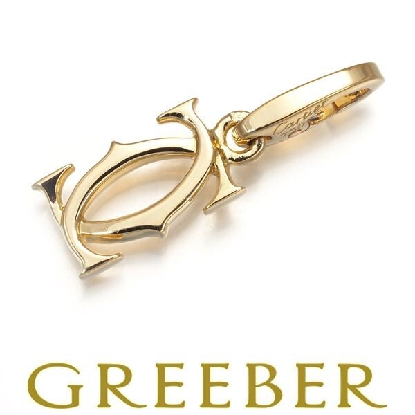 Cartier Pendant 2C Double C C2 Charm 18K 750 Yellow Gold | eBay