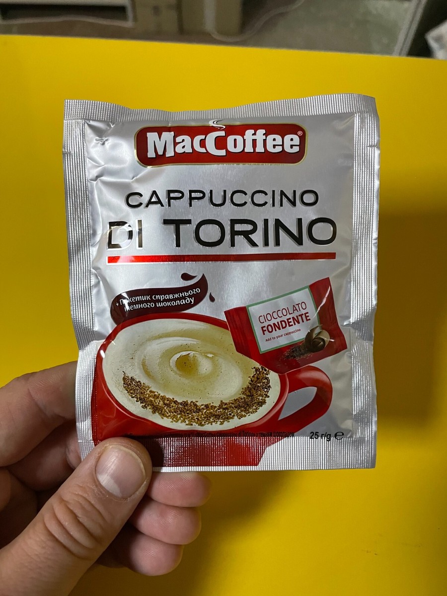 30 pcs Coffee drink 3in1 MacCoffee Cappuccino Di Torino with dark