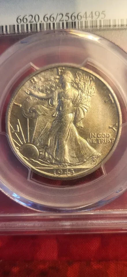 1943-S Walking Liberty half dollar PCGS MS 66 - SEE STORE PCGS GRADED COINS - Image 4 of 4