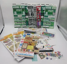 Lot Misc Marching Band High School Theme Scrapbooking Stickers Embellishments