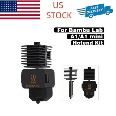 0.2mm Hardened Steel Nozzle Hotend Kit for Bambu Lab A1 /A1 Mini Extruder US SEU