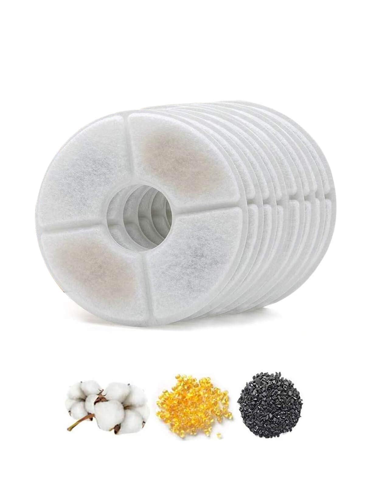 Cat Water Fountain Filter Filter, Activated Carbon Off-white