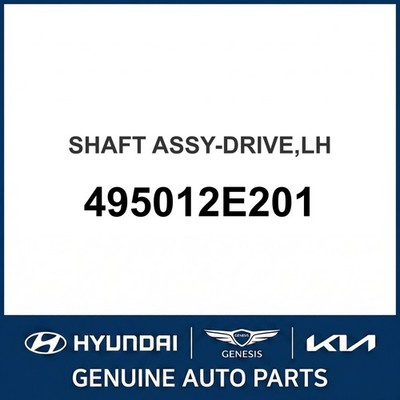 2004-2009 Hyundai Tucson Wellenbaugruppe-Antrieb OEM Neu 495012E201