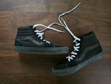 Mens Vans Size 8 Sk8-Hi Skate Shoe Black Monochrome