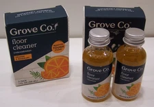 2 X 2 Pack Grove Co. Floor Cleaner Concentrates Orange & Rosemary 1 Fl Oz (Each)