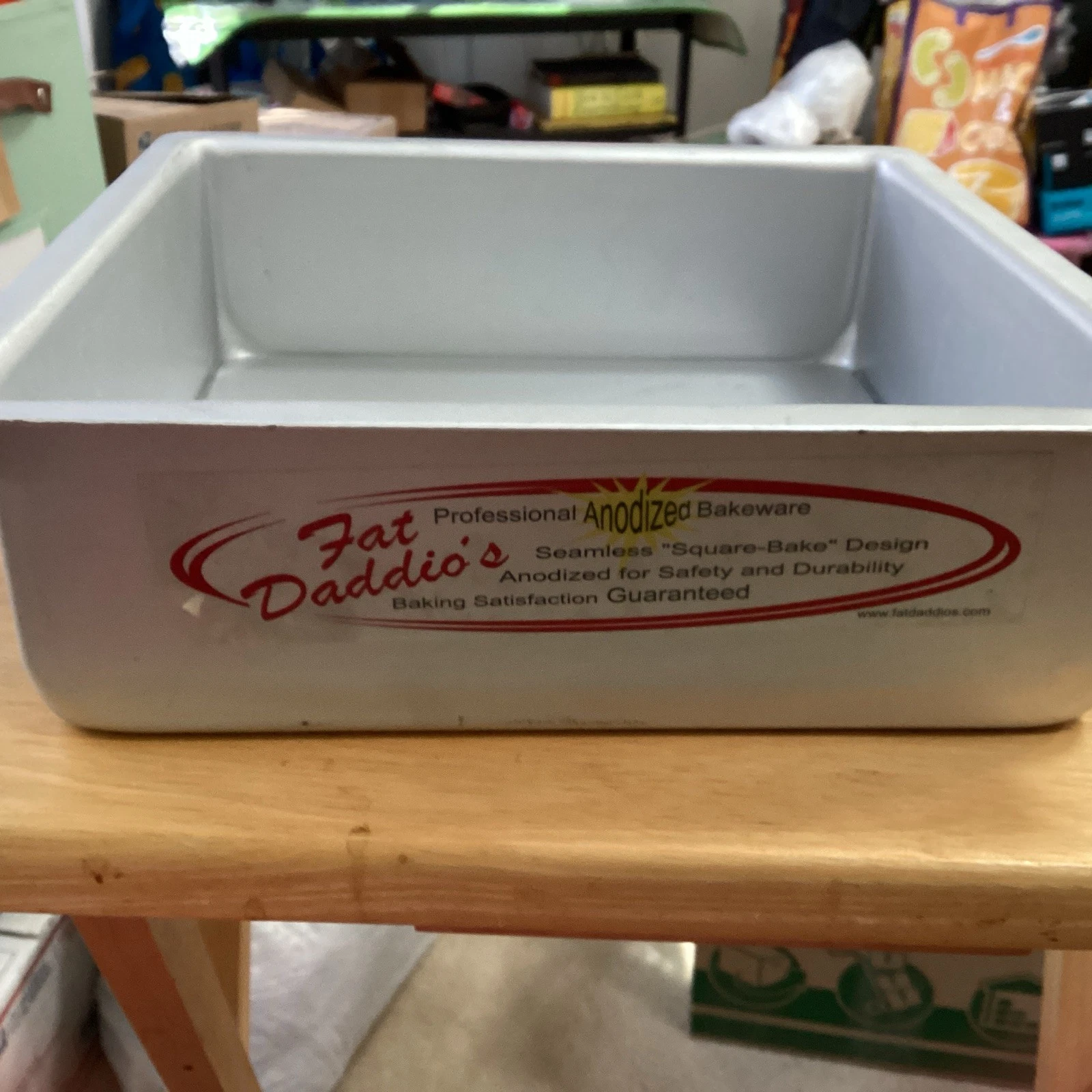 Fat Daddio's Pro Series Bakeware Removable Bottom Cake Pan Square 9x9x3 Inch NEW