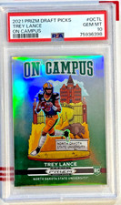 2021 Prizm Draft Picks Collegiate TREY LANCE On Campus CASE HIT Sp Rookie PSA 10