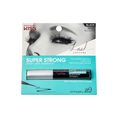 KISS Lash Couture, Glue, Super Strong Strip 1 Count (Pack of 1), Black 