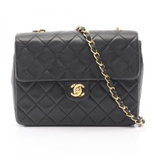 Borsa a tracolla CHANEL Mini Matelasse 20 tracolla catena A01163 pelle di agnello nera GHW CC