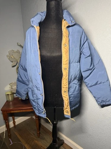 1970s Sierra Designs Oakland label down puffer in classic two-tone ripstop. - product listing photo