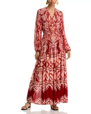 Farm Rio Tropical Tapestry Metallic Dress MSRP $348