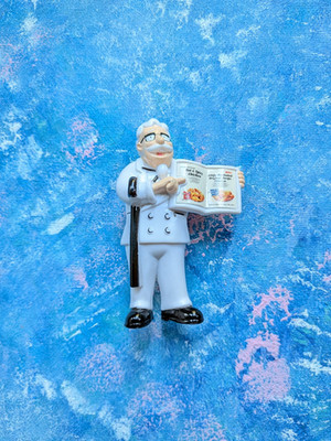 Vintage Colonel Sanders KFC Kentucky Fried Chicken kleine Kunststofffigur