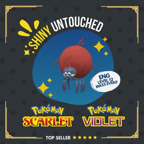 Tarountula Shiny Event Mass Outbreaks 2025 Untouched IV Pokémon Scarlet Violet - Afbeelding 1 van 8