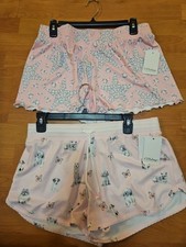2 P.J. Salvage Womens Pajama Shorts Medium New