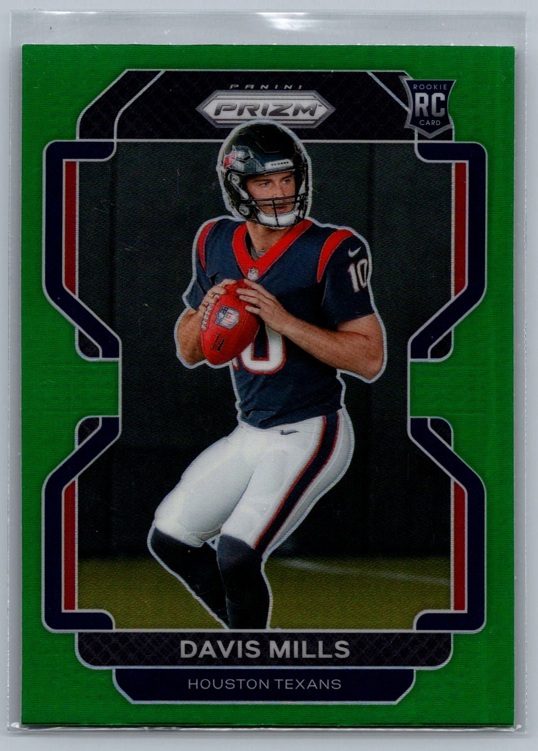 2021 Panini Prizm #352 Davis Mills Green