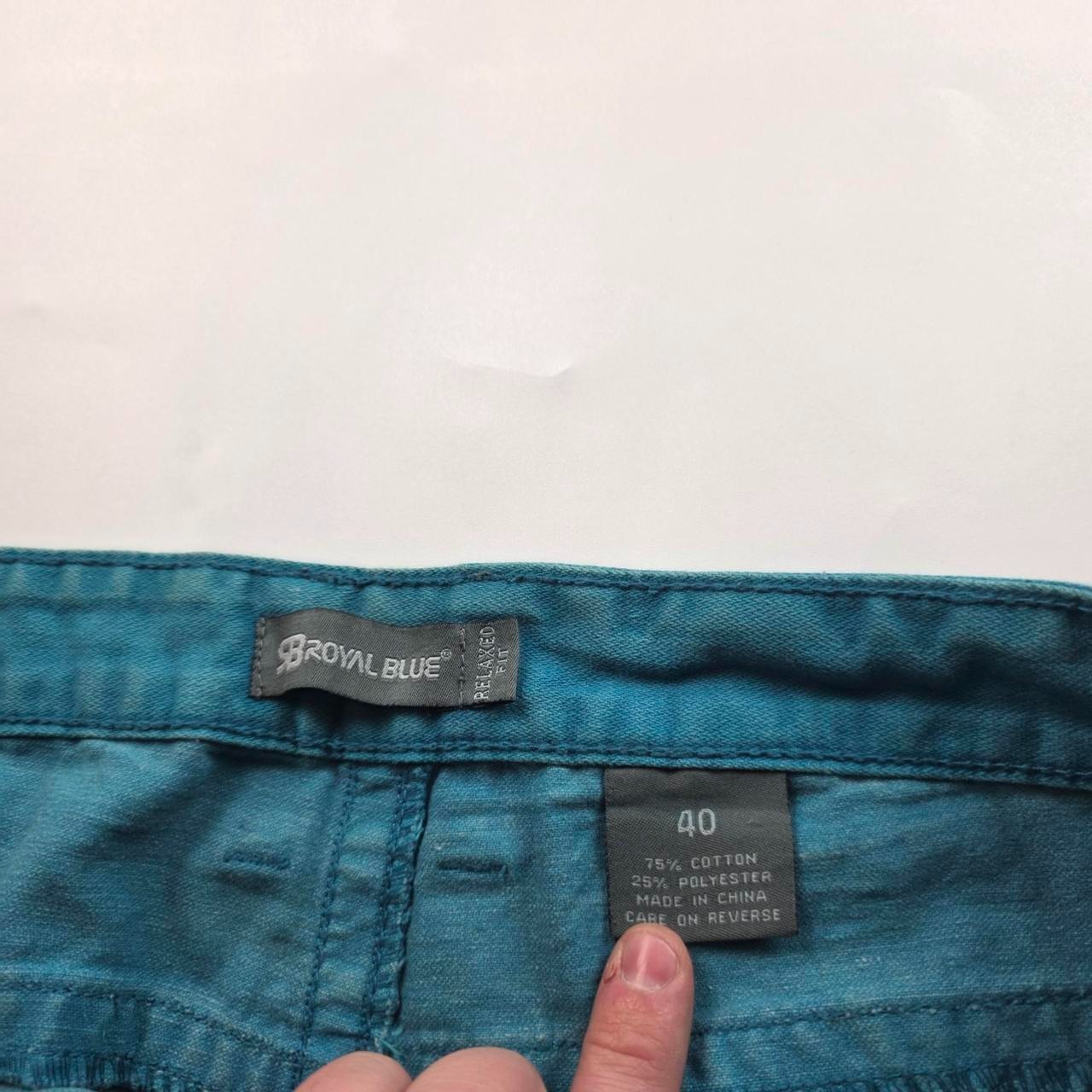888 2000s Y2K Royal Blue Blue Baggy Skater Hiphop Jorts Denim Shorts W40 image 7
