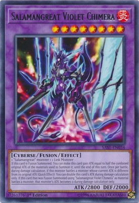 Salamangreat Violet Chimera - SAST-EN034 - Rare - 1st Edition - Heavily Played