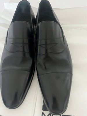 Luxus Moreschi Herren Slipper Büffelleder- Gr. 9,5 /43,5-44 Ttalien -NEU
