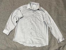 Geoffrey Beene Regular Fit 16 1/2 34/35 Men's Gray Long Sleeve Shirt