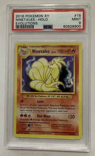 Ninetales 15/108 Evolutions Holo 15/108 psa 9