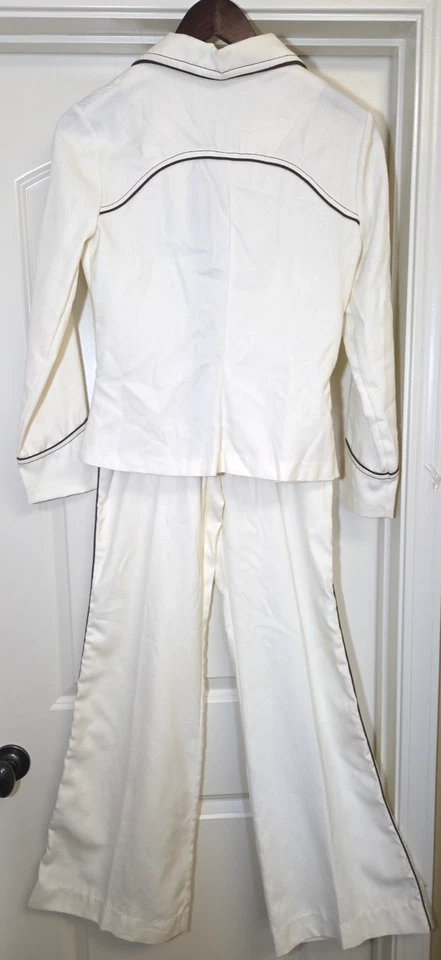 Vintage SIDE KICKS Western Suit Flare Pants Jacket Size 9 Women Equestrian 1970s - Image 4 of 4