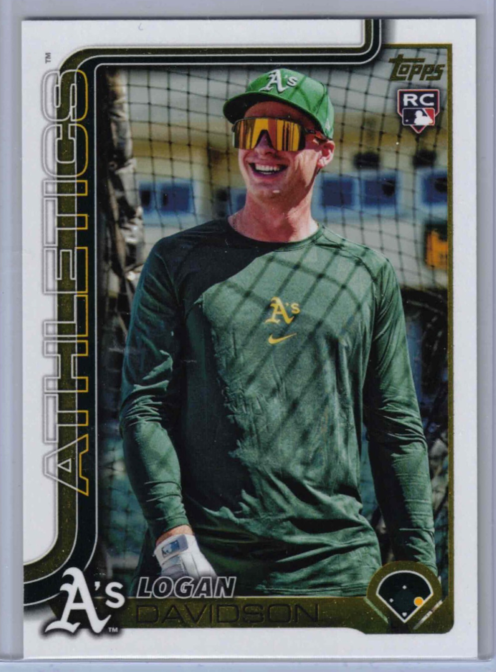 2025 Topps Update Logan Davidson Golden Mirror SSP RC US213