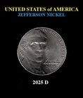 Photo of a 2025-D Jefferson Nickel from an eBay sale