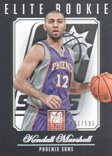 2012-13 Elite #264 Kendall Marshall RC /599 - BSK