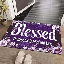 1pc Blessing Wreath Thickness Home Carpet Mac...