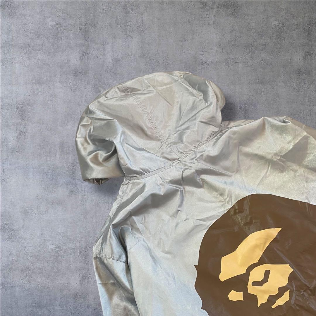 A Bathing Ape 90s Black Tag Anorak Hoodie Silver Size S Rare A Bathing Ape 90s Black Tag Anorak Hoodie Silver Size S Rare