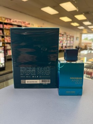 香水(男性用) Al Haramain Amber Oud Aqua Dubai 75ml Al Haramain Amber Oud Aqua Dubai Extrait de Parfum Spray, 3.38 oz