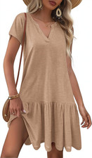 Womens Swimsuit Coverup Bikini Beach Swimwear Cover up V Neck Bathing Suit Cover