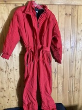 Roffe Women  s Red Ski Snow Suit One Piece Morning Star Sz 14
