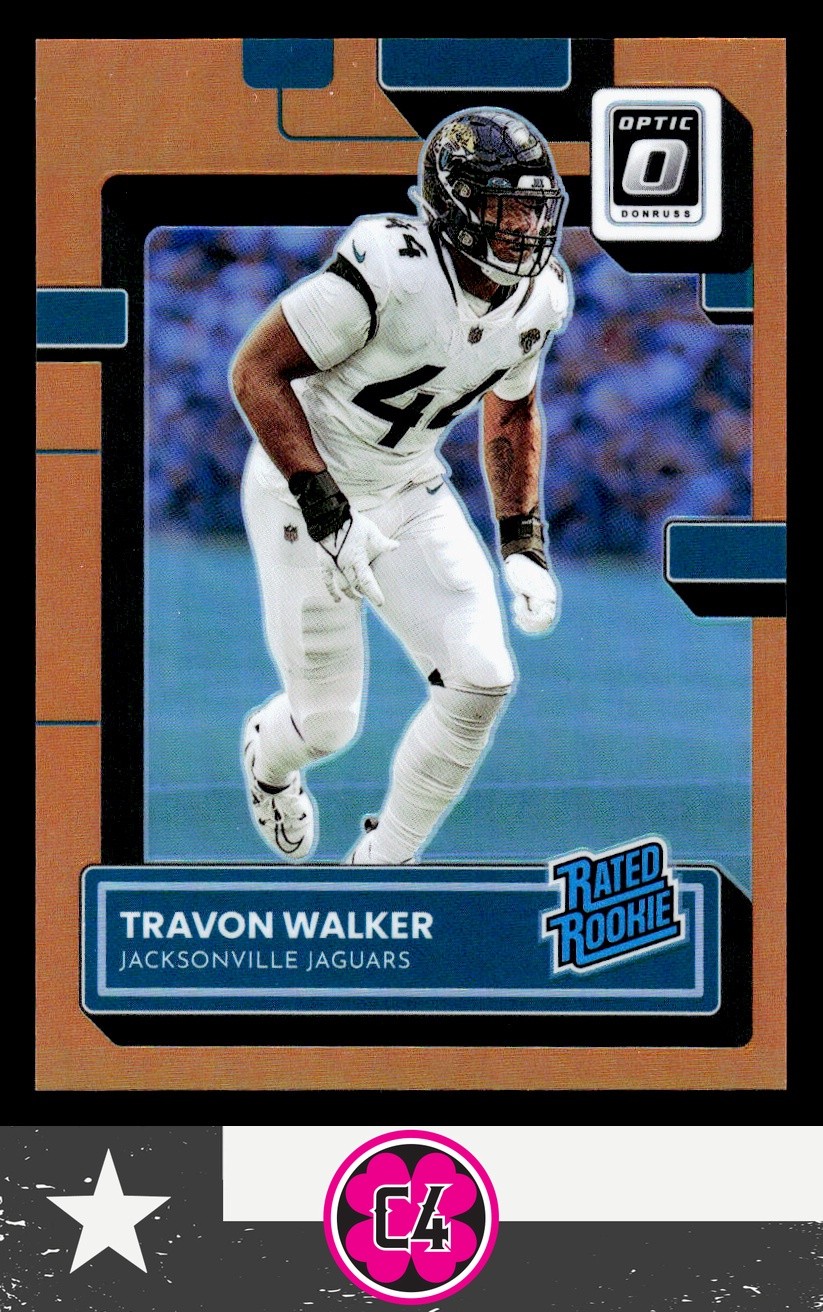 Travon Walker 2022 Donruss Optic Orange Rookie RC #/199 Jacksonville Jaguars