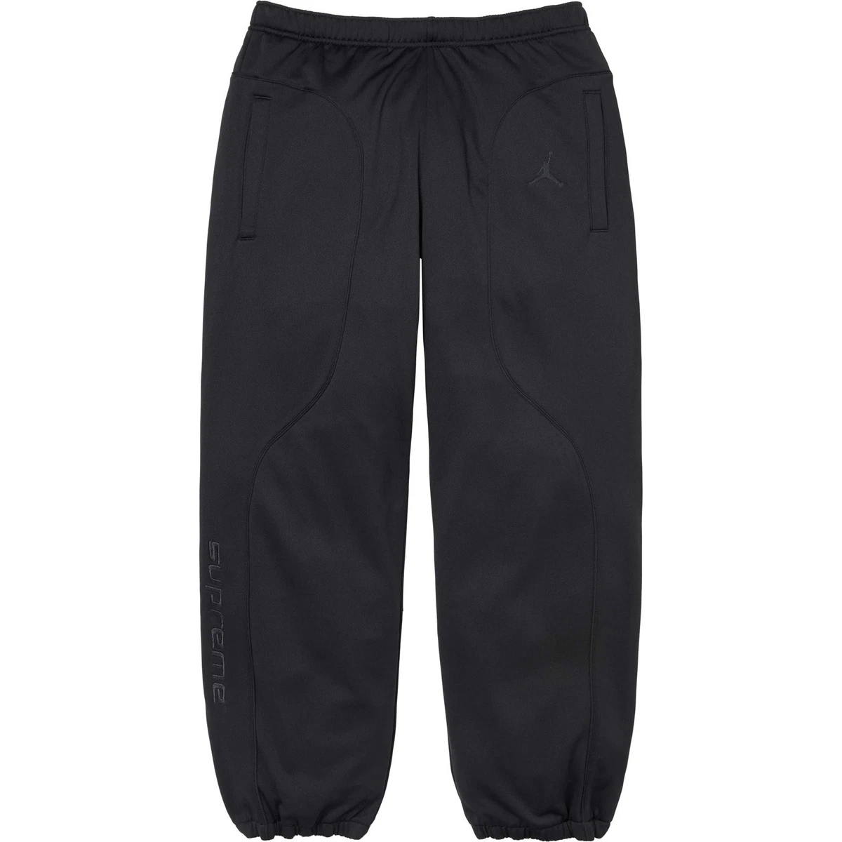 SUPREME®/JORDAN® TRICOT TRACK PANT in Black, Men's Size Large FW24