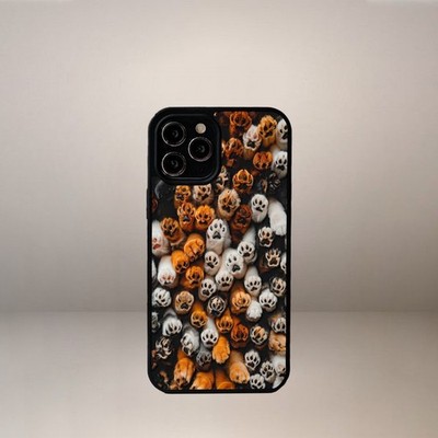 Hund Süße Pfoten Hülle für iPhone 17 16 15 14 13 12 11 Pro Max XR X 8 Samsung S20 25