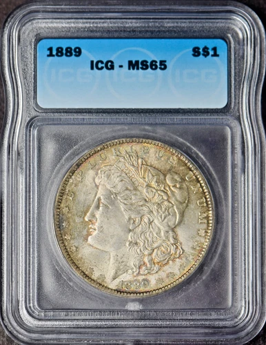1889 Morgan Silver Dollar - ICG MS65 Toned - ✪COINGIANTS✪