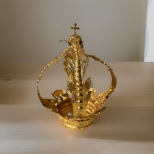 Corona In Metallo Lavorato Per Statua