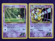 Pokémon TCG Sabrina's Abra 94/132 & Kadabra 58/132 Gym Challenge EN 2000 on eBay