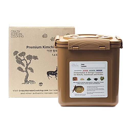 Crazy Korean Cooking Premium Kimchi, Sauerkraut Fermentation and Storage -