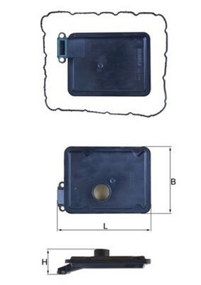 Hydraulikfilter Automatikgetriebe MAHLE HX 254D Filtereinsatz für HYUNDAI ix35 1