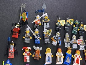 LEGO Castle Crusaders Minifigures Lot of 35 Knights Wizards King Queen Jester