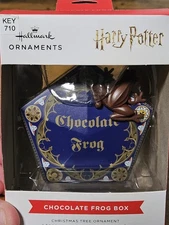 HALLMARK Christmas Holiday Ornament Harry Potter Chocolate Frog Box Collectible 