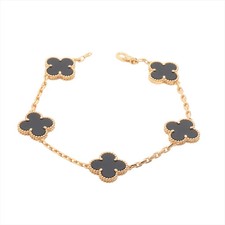 Van Cleef & Arpels Vintage Alhambra 5P Onyx B...