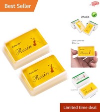 Low Dust Violin Rosin - 2 Pack for Bright Sound Perfect for Musicians