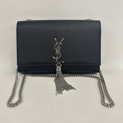 YSL Saint Laurent Kate Medium Tassel Bag Grain De Poudre Leather [Duties Paid]