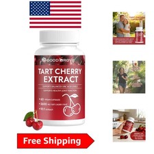 Tart Cherry Extract Capsules in 60 Count - High-Concentration Formula