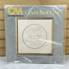 1983 WEDDING SAMPLER CANDLEWICKING KIT 7500 COLUMBIA MINERVA NEW NOS 14  x14  