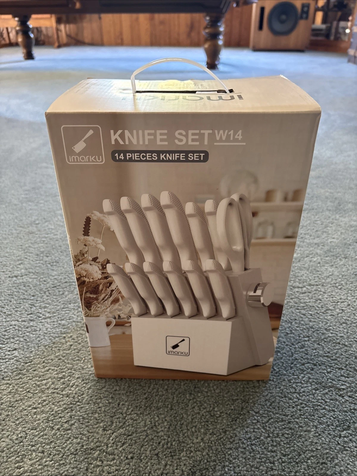 imarku Knife Set, Sharp Knife Set with Block and Sharpener, Profess... Fast Ship
Opens in a new wind
