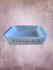 Vintage Anchor Hocking Fire-King Candle Glow Square Baking Dish 8” Made In USA